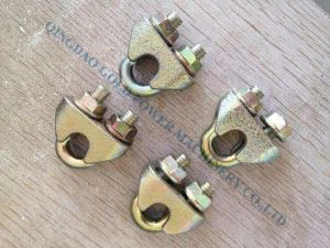 DIN1142 Gearrthóg Raidió Sreang Buí Infridhearg Sciathphointe le haghaidh Crua-earraí Ríoga Wire Rope Clamp le haghaidh Cábla